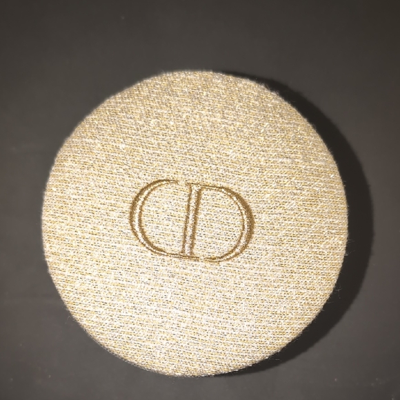Dior Beige Round CD Embroidered Zip Card Holder - Picture 7 of 7